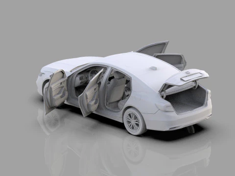 Honda Accord 2018-2022 HQ interior 3D Model