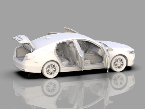 Honda Accord 2018-2022 HQ interior 3D Model