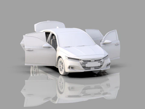 Honda Accord 2018-2022 HQ interior 3D Model