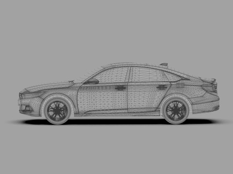 Honda Accord 2018-2022 HQ interior 3Dモデル