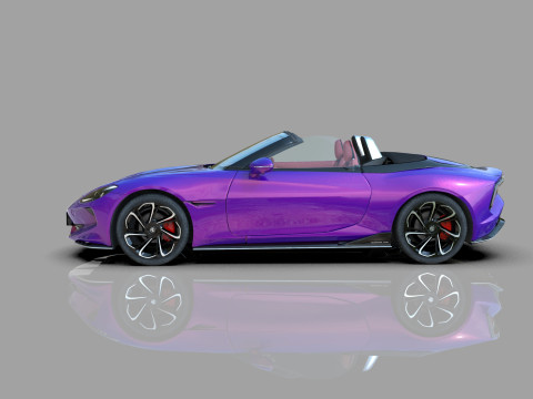 MG Cyberster 2024 HQ interior 3D Model