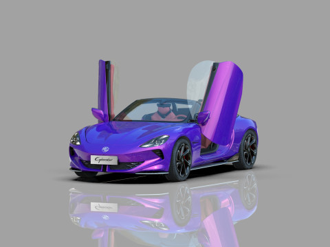 MG Cyberster 2024 HQ interior 3D Model