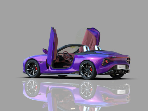 MG Cyberster 2024 HQ interior 3D Model