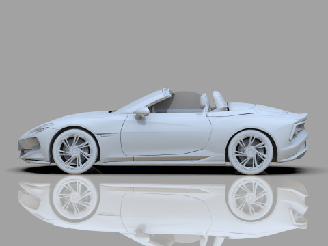 MG Cyberster 2024 HQ interior 3D Model