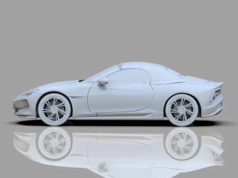 MG Cyberster 2024 HQ interior 3D Model