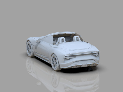 MG Cyberster 2024 HQ interior 3D Model