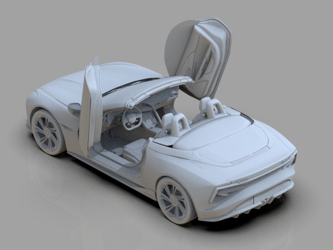 MG Cyberster 2024 HQ interior 3D Model