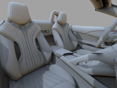 MG Cyberster 2024 HQ interior 3D Model