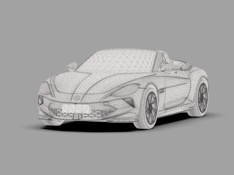 MG Cyberster 2024 HQ interior 3D Model