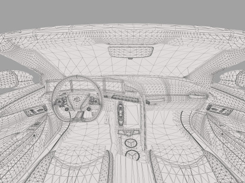 MG Cyberster 2024 HQ interior 3D Model