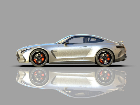 Mercedes Benz AMG GT63 2024 HQ interior 3D Model