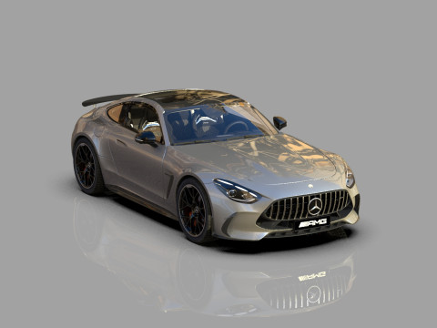 Mercedes Benz AMG GT63 2024 HQ interior 3D Model