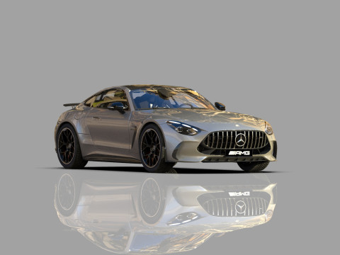 Mercedes Benz AMG GT63 2024 HQ interior 3D Model