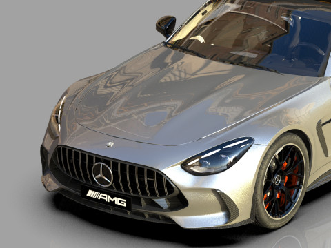Mercedes Benz AMG GT63 2024 HQ interior 3D Model