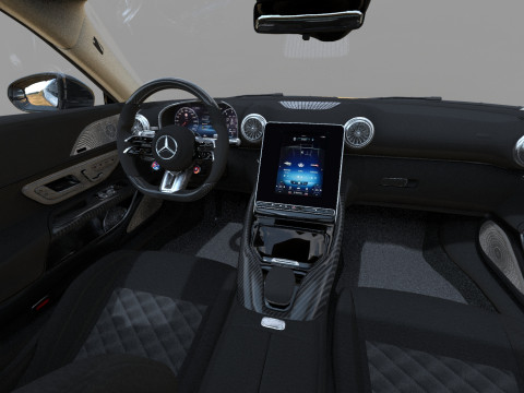 Mercedes Benz AMG GT63 2024 HQ interior 3D Model