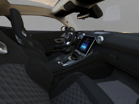 Mercedes Benz AMG GT63 2024 HQ interior 3D Model