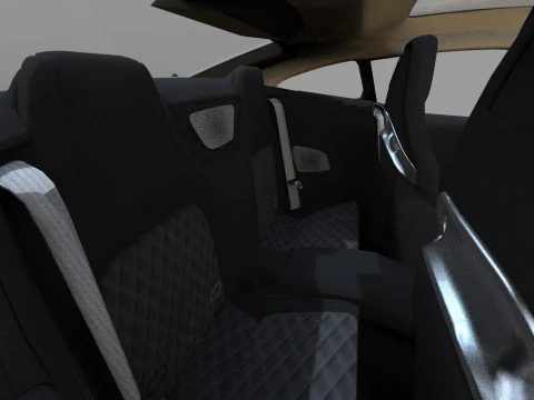 Mercedes Benz AMG GT63 2024 HQ interior 3D Model