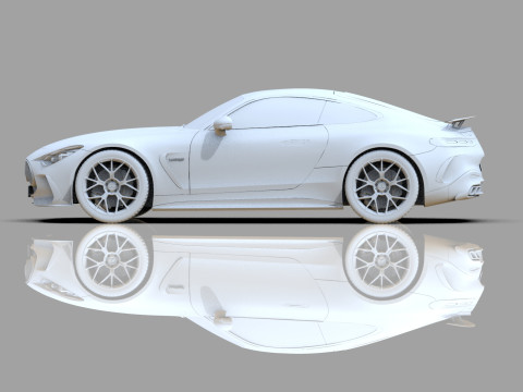 Mercedes Benz AMG GT63 2024 HQ interior 3D Model