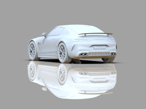 Mercedes Benz AMG GT63 2024 HQ interior 3D Model