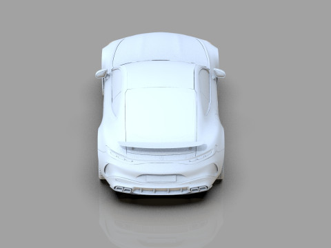 Mercedes Benz AMG GT63 2024 HQ interior 3D Model