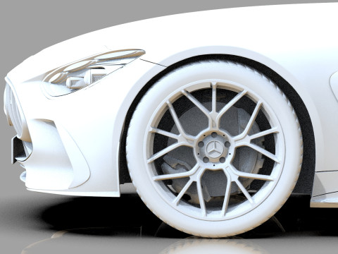 Mercedes Benz AMG GT63 2024 HQ interior 3D Model