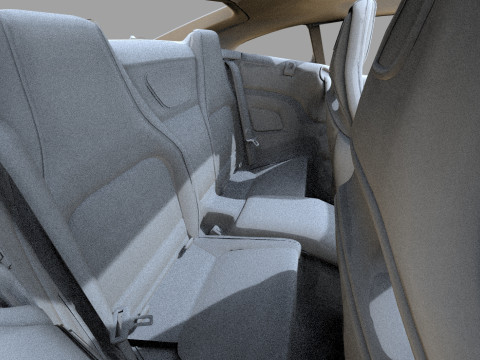 Mercedes Benz AMG GT63 2024 HQ interior 3D Model