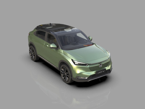 Honda HR-V 2021 HQ interior 3Dモデル