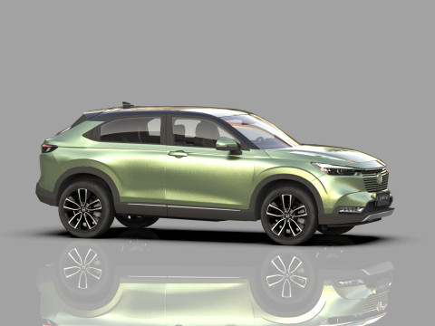 Honda HR-V 2021 HQ interior 3Dモデル