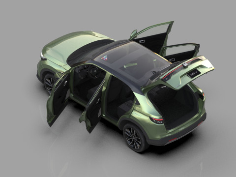 Honda HR-V 2021 HQ interior 3Dモデル