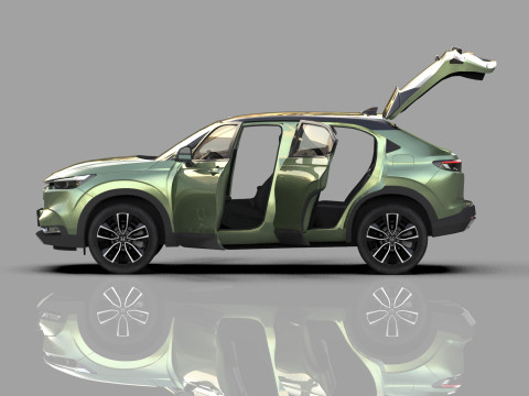 Honda HR-V 2021 HQ interior 3Dモデル