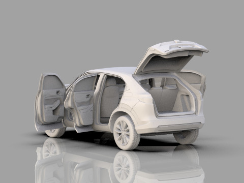 Honda HR-V 2021 HQ interior 3Dモデル