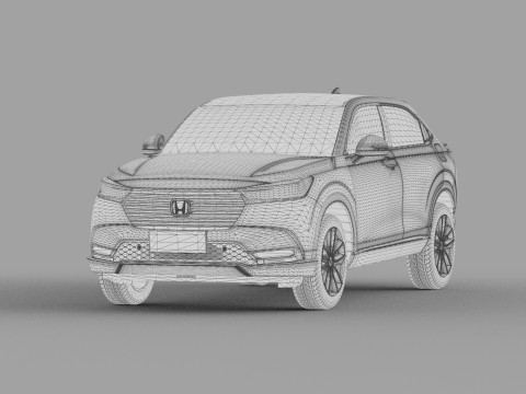 Honda HR-V 2021 HQ interior 3Dモデル