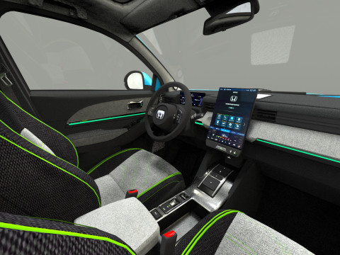 Honda ENY1 HR-V EV 2022 HQ interior 3D 模型