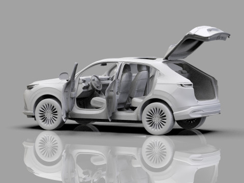 Honda ENY1 HR-V EV 2022 HQ interior 3D 模型