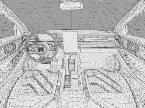Honda ENY1 HR-V EV 2022 HQ interior 3D 模型