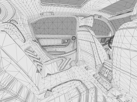 Honda ENY1 HR-V EV 2022 HQ interior 3D 模型