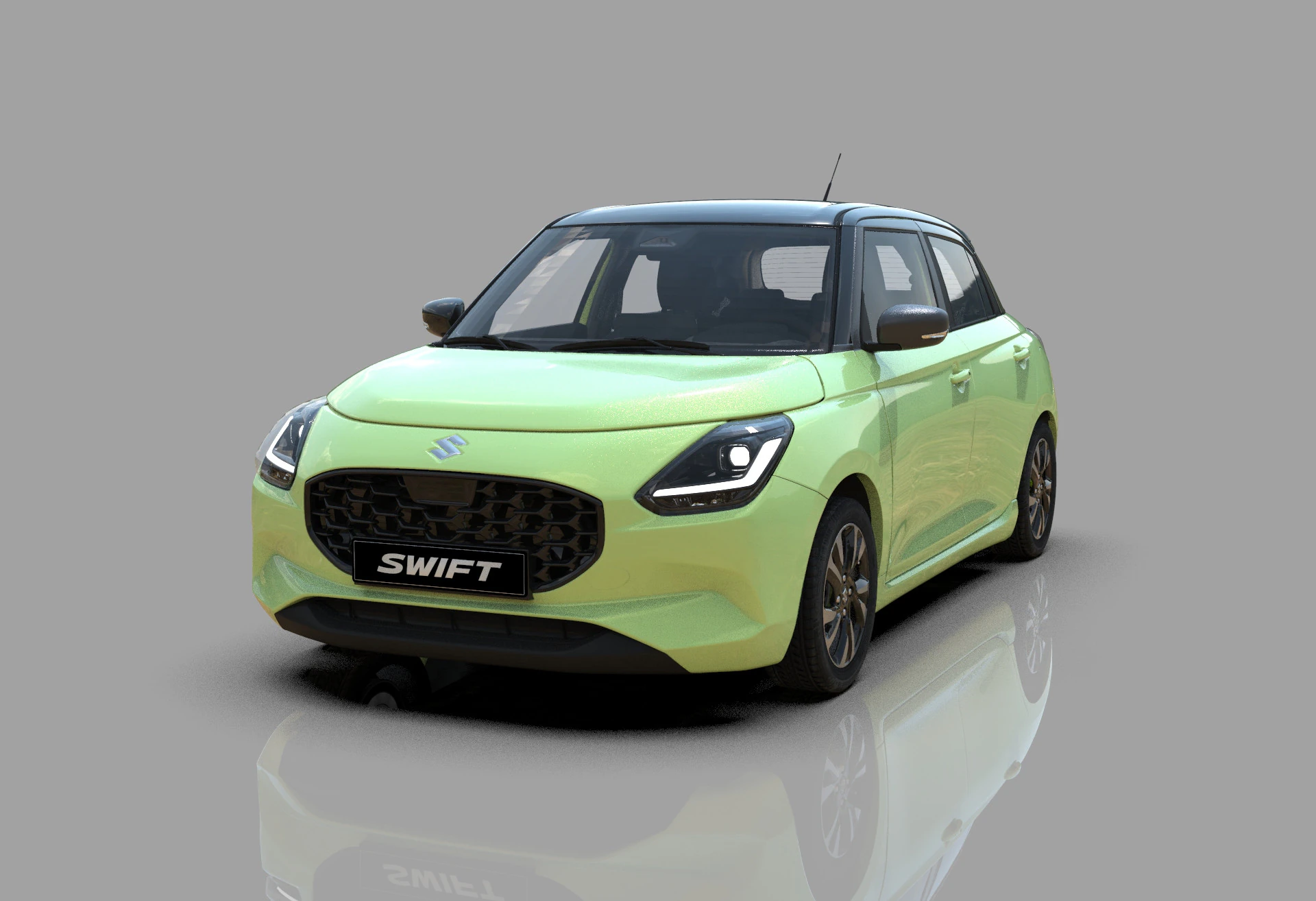 Suzuki Swift 2024 HQ interior 3D Model .c4d .max .obj .3ds .fbx .stl .blend 