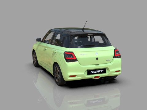 Suzuki Swift 2024 HQ interior Model 3D