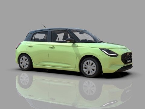 Suzuki Swift 2024 HQ interior Model 3D