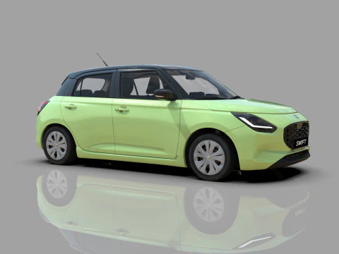 Suzuki Swift 2024 HQ interior 3D Model
