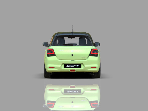 Suzuki Swift 2024 HQ interior Model 3D