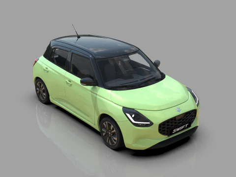 Suzuki Swift 2024 HQ interior 3D Model