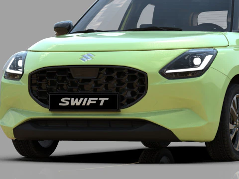 Suzuki Swift 2024 HQ interior 3D Model