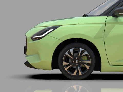 Suzuki Swift 2024 HQ interior Model 3D