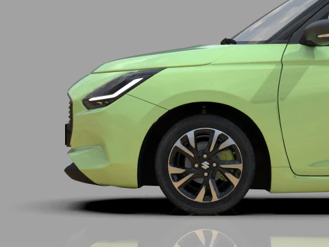 Suzuki Swift 2024 HQ interior 3D Model