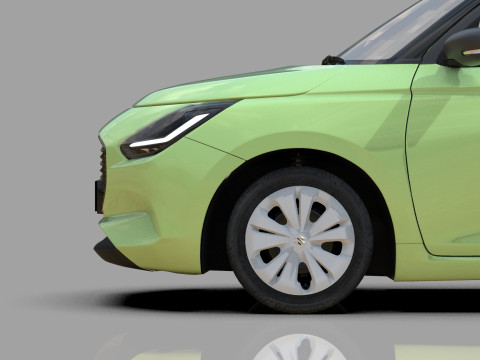 Suzuki Swift 2024 HQ interior Model 3D