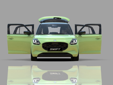 Suzuki Swift 2024 HQ interior Model 3D