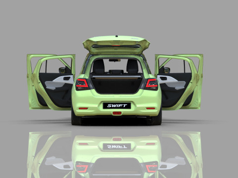 Suzuki Swift 2024 HQ interior Model 3D