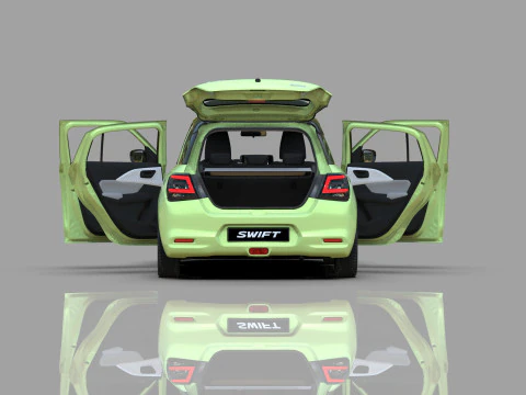 Suzuki Swift 2024 HQ interior 3D Model