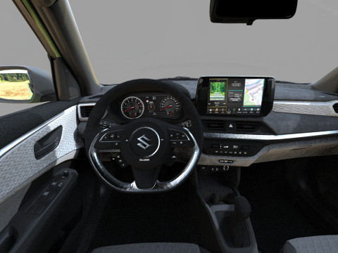 Suzuki Swift 2024 HQ interior Model 3D